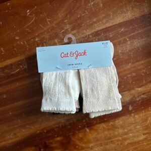 Cat & Jack Toddler Girl Crew Socks